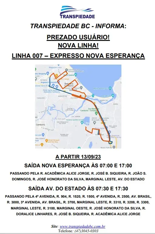 Nova Linha - 007 - Expresso Nova Esperança